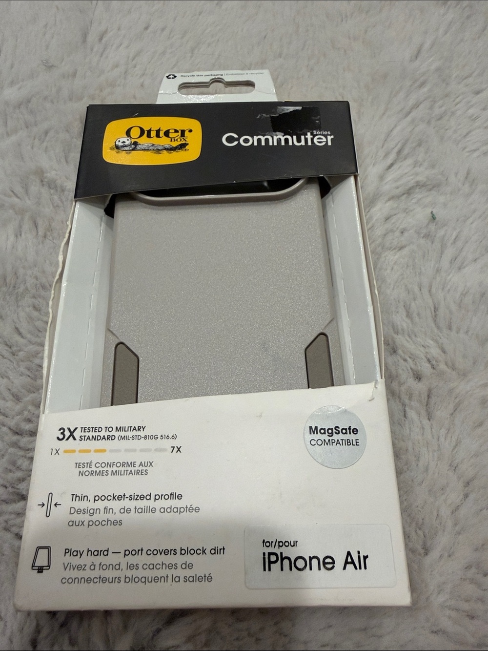 OtterBox Commuter Series Case for iPhone Air - Light Gray
